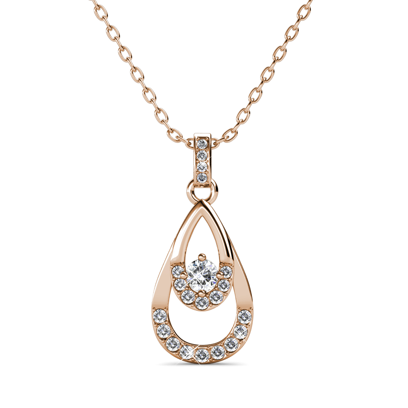 Brass With 18k Rose Gold Plated Pendant