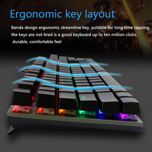 Teclado mecánico para juegos MK10 USB 104 teclas 2,0 Notebook General Office Teclados mecánicos con cable - Product Image 6