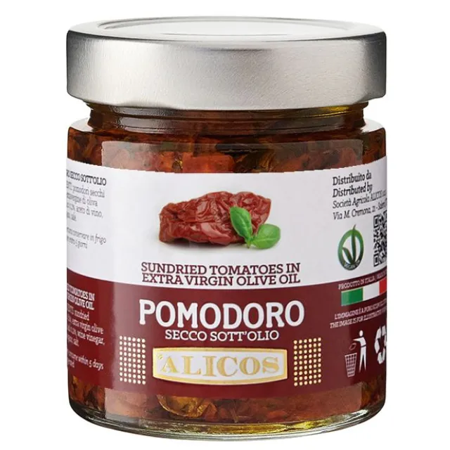 Made in Italy high quality ready to eat preserved food in extra virgin olive oil sundried tomato for all ages