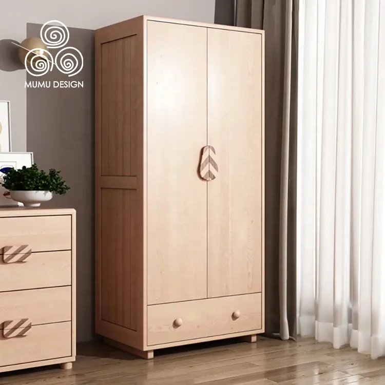 Armario de madera maciza personalizado para dormitorio, moderno y portátil para niños, gran oferta