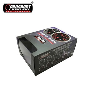 52mm 12/24 stunden display 7-segment rote led digital uhr mit silber aluminium gehäuse schwarz gauge gesicht und geräuchert objektiv für auto - Product Image 6