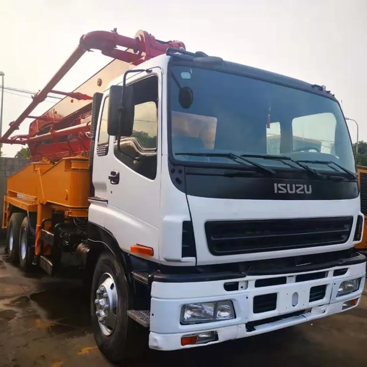 İş makinaları Isuzu 37M beton pompası/42M 53M 57M pompası kamyon stok