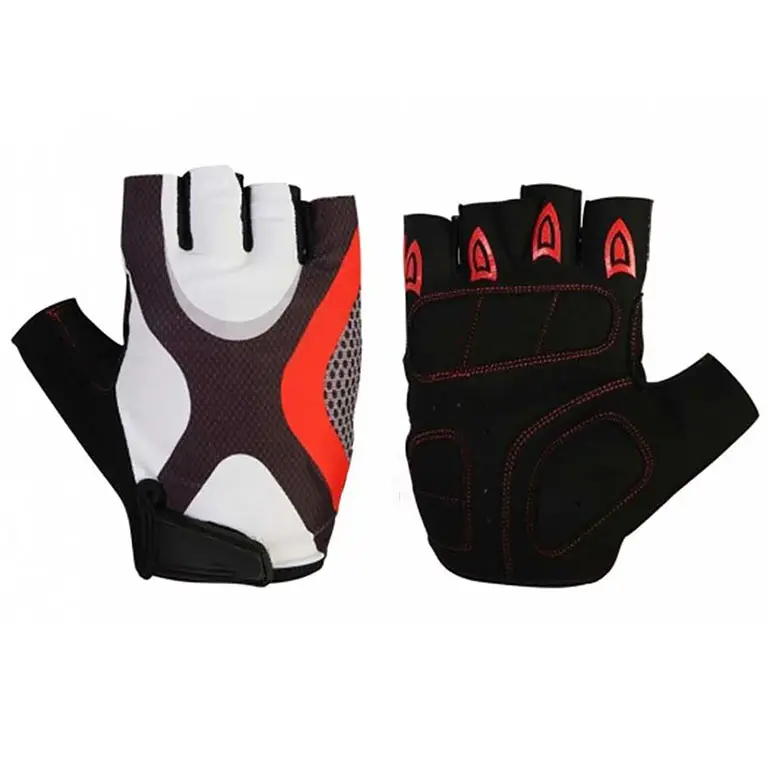 Hochwertige Unisex Fahrrad handschuhe Fahrrad Halb finger Mesh Gel Reit handschuhe Benutzer definiertes Logo Sport Finger weniger Winter handschuhe