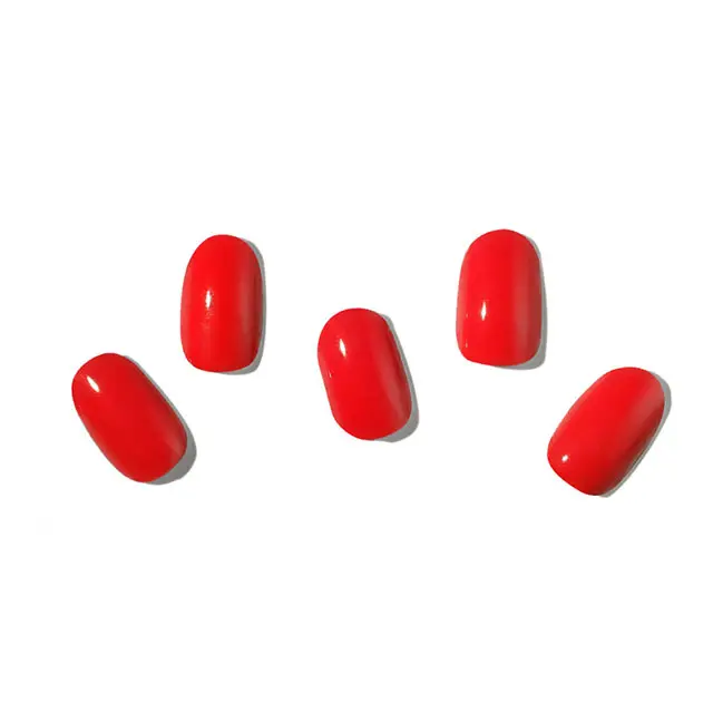 Reine rote klare Gel-Nagelst reifen UV-Gel-Nagel aufkleber Ungiftig Langlebige halb gehärtete Gel-Nagel verpackungen Hergestellt in Korea