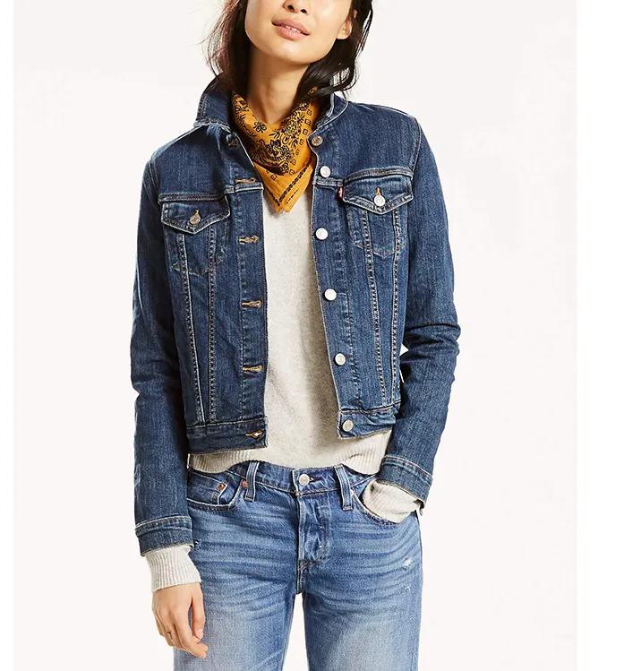 Women Denim Jacket Short Slim Denim Jacket With Best Material OEM Customized Service