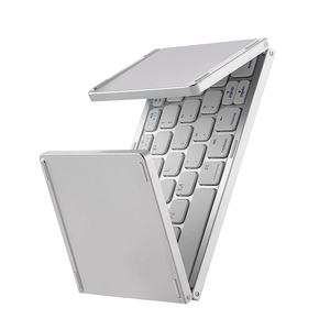 Teclado inalámbrico plegable con panel táctil, teclado recargable para Windows, Android, Tablet, superficie de teléfono inteligente - Product Image 2
