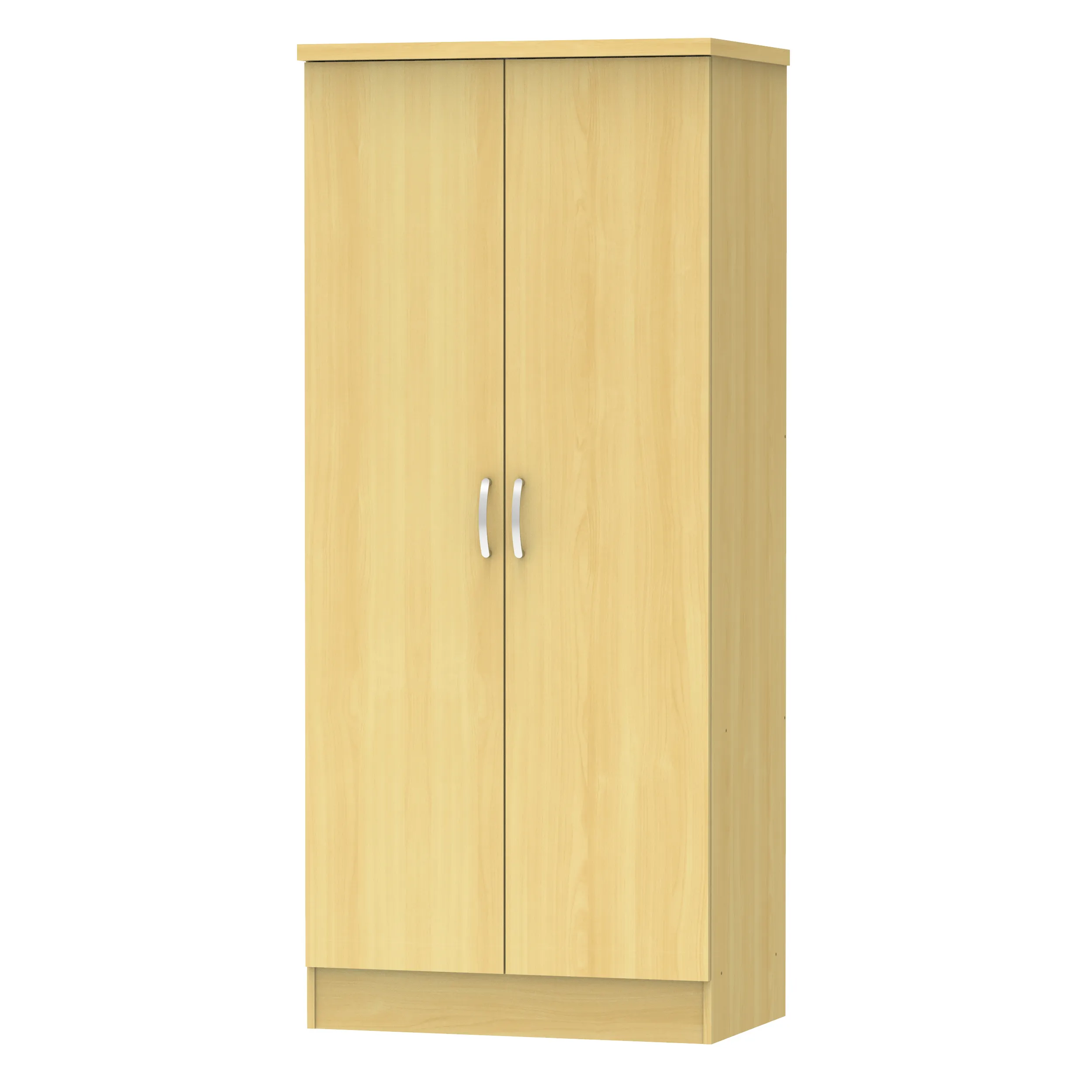 Modern Living Design 2 Door WARDROBE With 2 Drawer Thick Top Panel Malaysia Manufacture 1235