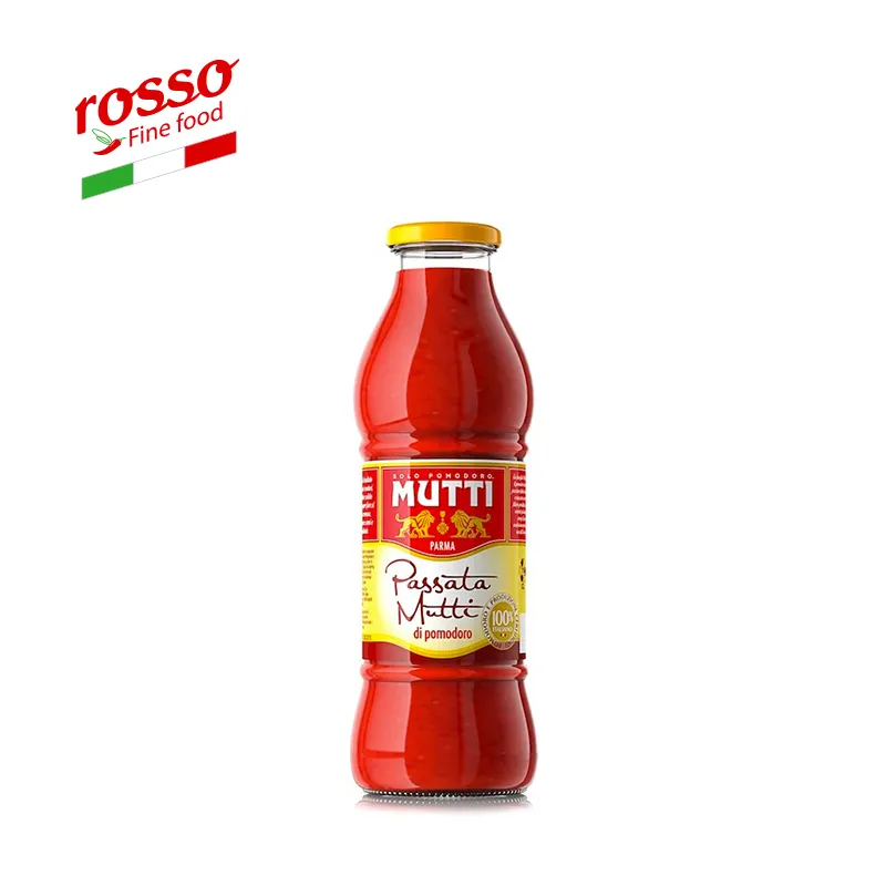 -Made in Italy purea di pomodoro Mutti 700 G pomodori purea di alta qualità gusto fresco in scatola 100% pomodori italiani acqua al vapore dolce