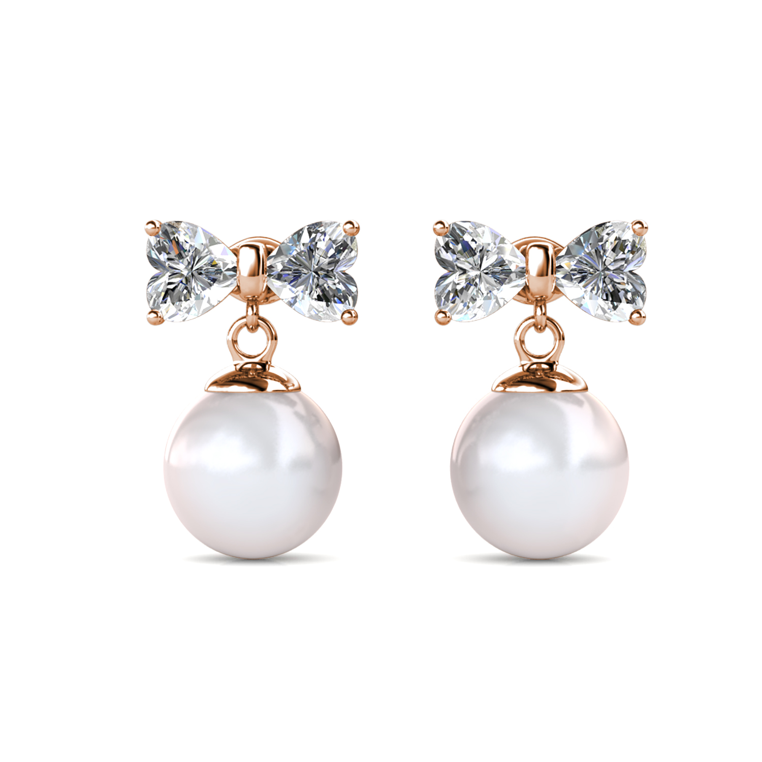 18k Rose Gold Plated Delicate Earrings