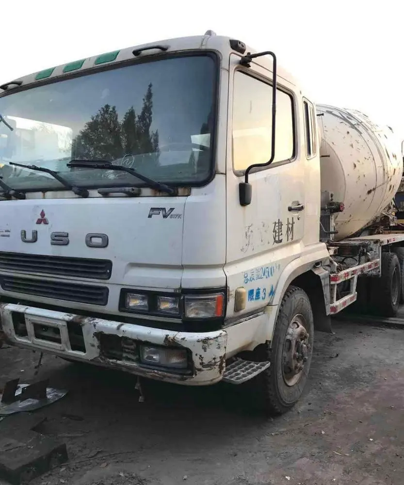 6x4 usato mitsubishi fuso cemento mixer camion per la vendita