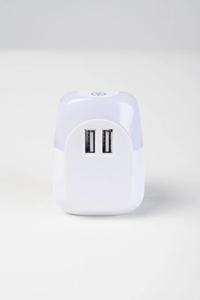 3 Brightness Touch Sensor Controlled LED Day Light Colour Light Night 3.4 Amp <strong>17W</strong> Fast Charge USB Wall <strong>Charger</strong> with Two USB - Product Image 3