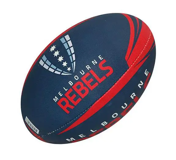Ballon de rugby à personnaliser, logo personnalisé sur boule de rugby avec service de livraison de porte