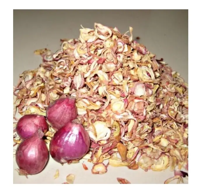 Dried Shallots Sliced / Dried Red Onion Dehydrated Purple Color White Color for export with high quality