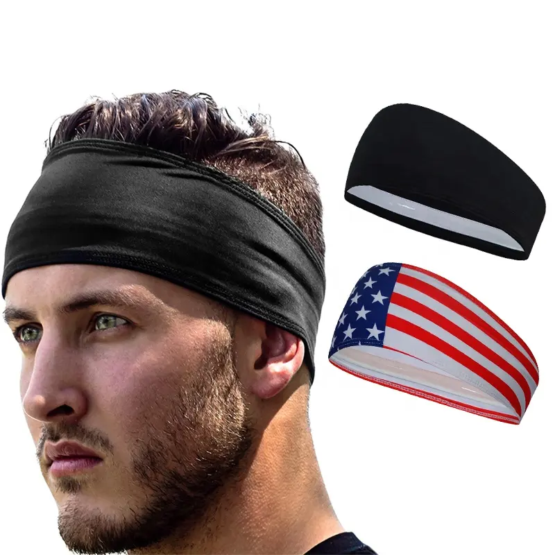 Shuntaixin Stretch Women Silicone Non-slip Yoga Hair Bands Head Sweat Bands Custom Logo Sports Men Headband