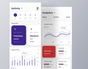 Gesundheits-und Aktivitäts-Tracking-App-Design | Android Fitness Tracker App - Product Image 6