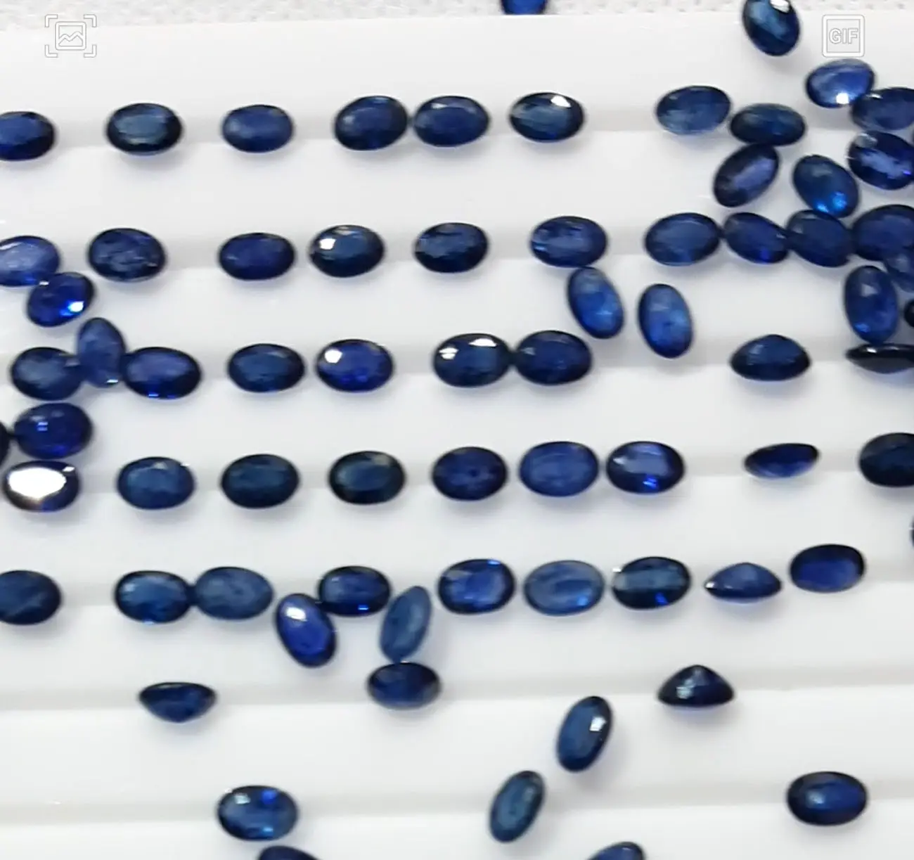 Tamanho 5x7mm 6x9mm 12x9mm Natural Precioso oval Azul Safira Pedras Preciosas Atacado pedras soltas Para fazer Jóias