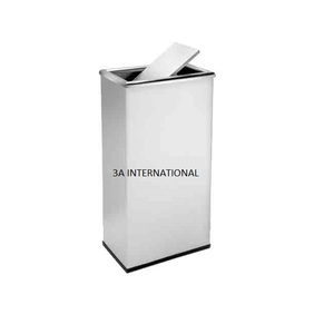 White Enameled Finished Silver Matte Finished Customized Dustbin for Hospitals and Clinic Waste Garbage <strong>Bin</strong> - Product Image 1