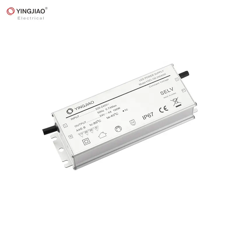 Yingjiao fábrica 6w 12w 20w 30w 40w 50w 60w 80w 100w 150w 200w 250w 300w tensión constante controlador de Led luces de la fuente de alimentación