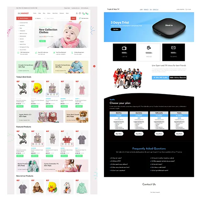 Consumer Shopping B2C Website Design siti Web all'ingrosso Builder e-commerce Web Designers, progettazione di siti Web di e-commerce, sito Web per capelli