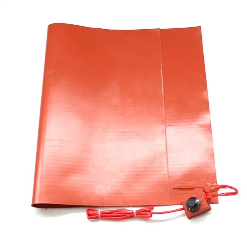 80x100mm 12V DC 20W Flexible Waterproof Silicone Heater Bed Pad For 3D Printer Heat Bed Electric Pads Red