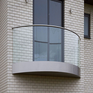 Klappbarer geschmiedeter verzinkter Edelstahl Garten glas Acryl Aluminium Balkon schwarz Aluminium U-Kanal Glas geländer
