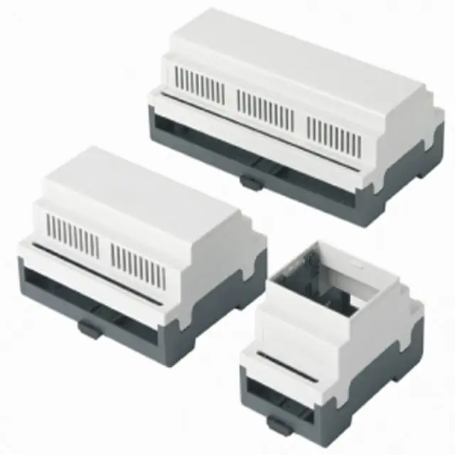 Caja de carcasa de carril DIN, módulo de caja de Control Industrial PLC, interruptor de medidor de Energía Inteligente