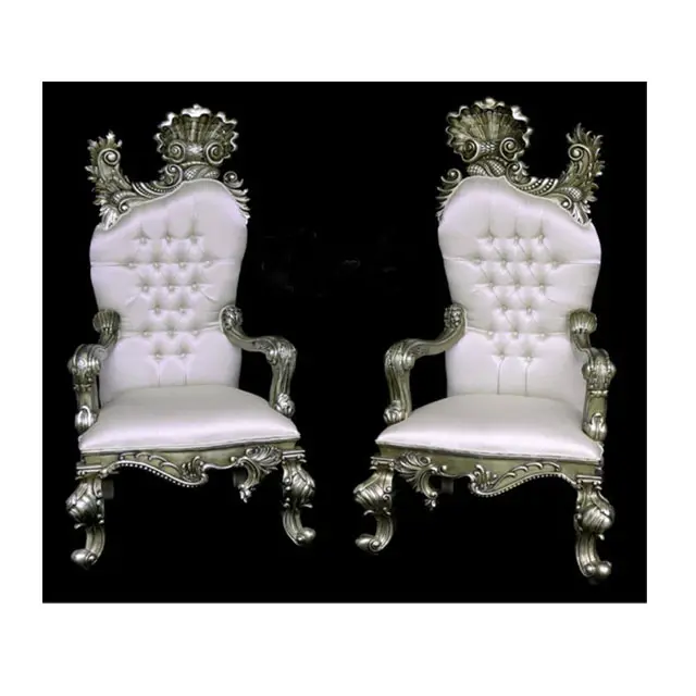 Concepteur De Cérémonie De Mariage De Mariée Chaises De Luxe Mariée et Le Marié Chaises de Trône de Mariage Vente Chaude Marié Chaises de Trône de Mariage