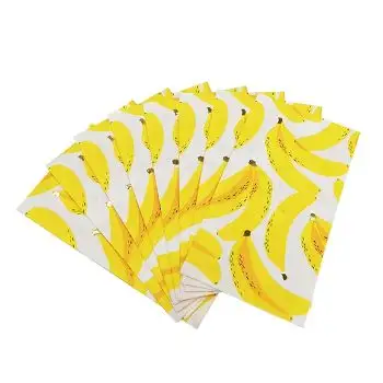 Tovagliolo di carta personalizzato usa e getta creativo pieghevole di colore all'ingrosso Banana all'ingrosso e produttore in India