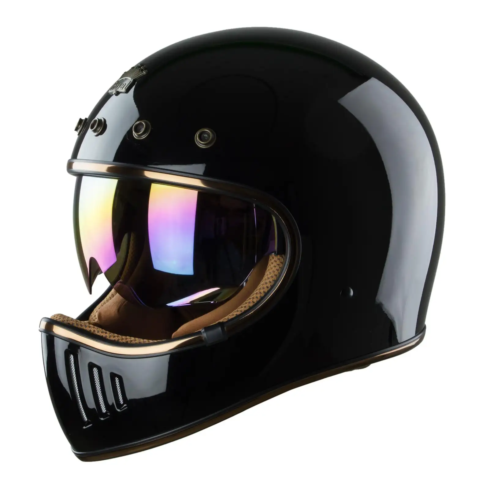 Casque de moto ROYAL M141K, tout-visage, sécurité, haute qualité, bon prix, avancé, avec visière, vente en usine