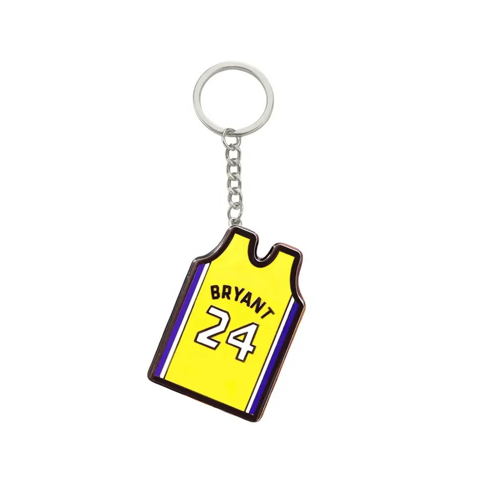 LLavero de Metal personalizado para eventos deportivos, Logo del equipo Lakers, baloncesto, NBA