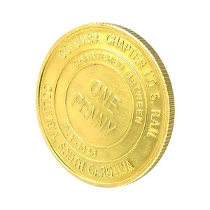 卸売カスタム金属コインカスタムコインメーカーカスタマイズゴールドコイン - Product Image 1