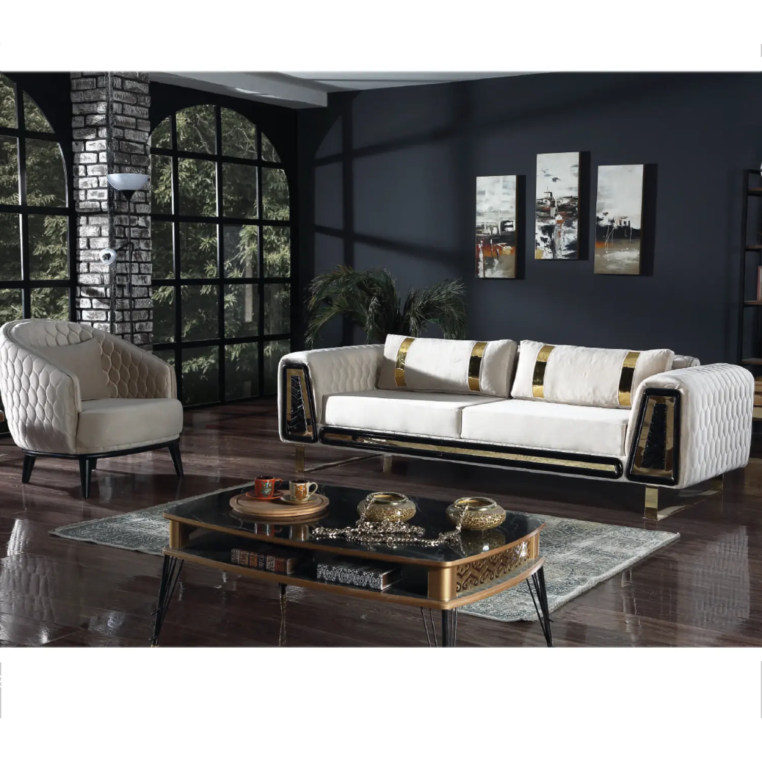 Prodotto all'ingrosso di qualità eccellente divani soggiorno turco Set divano roma per divani turchi italia