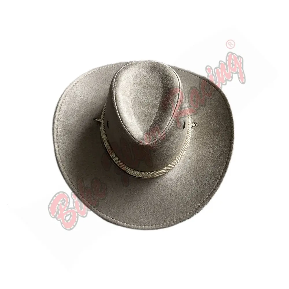 Stetson ผู้ชาย6X จุดสูงสีดำรู้สึกคาวบอยหมวกรายละเอียด72