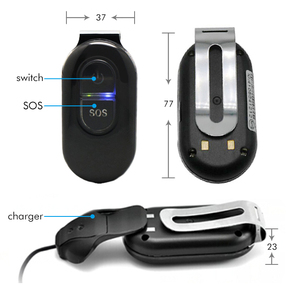 เครื่องติดตาม GPS ผู้สูงอายุขนาดเล็ก,2G LK106กันน้ำสแตนบายได้นานเครื่องติดตามสัตว์เลี้ยงสุนัขอุปกรณ์ติดตาม SOS GPS ส่วนบุคคล - Product Image 1