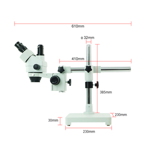 Binocular con soporte de brazo único, microscopio estéreo con Zoom, Binocular de Relive Trinocular STL1, 56 fuentes de luz - Product Image 2