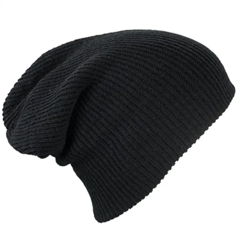 Bonnet en tricot pour femmes, chapeaux d'hiver surdimensionnés, bonnet épais et ample pour hommes, bonnet de Ski chaud et épais