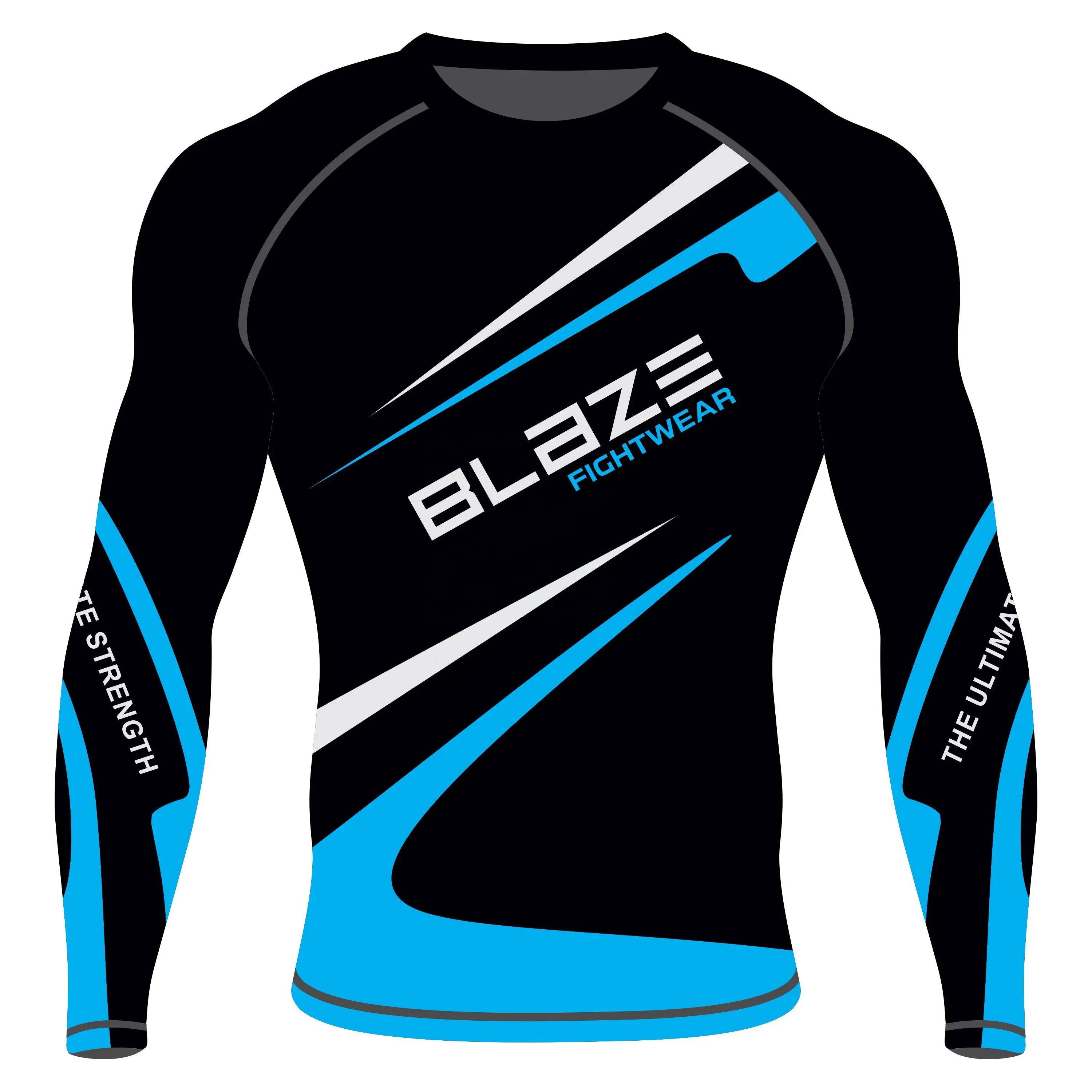 Tùy Chỉnh Của Riêng Bạn Logo Thăng Hoa Đầy Đủ Tay Áo Phát Ban Guard MMA Phát Ban Guard BJJ Rash Guard, Compression Shirt MMA Rashguard Cho Nam Giới