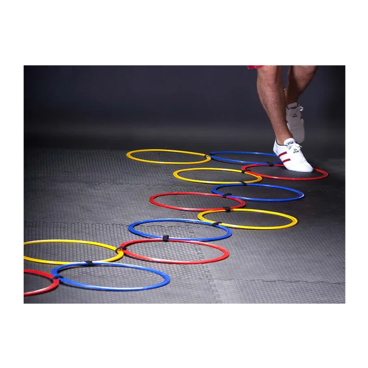 Agility Rings Ladder Flat Agility Rings for Futbol Soccer Training Manufacturer High Quality Comes in Carry Bag