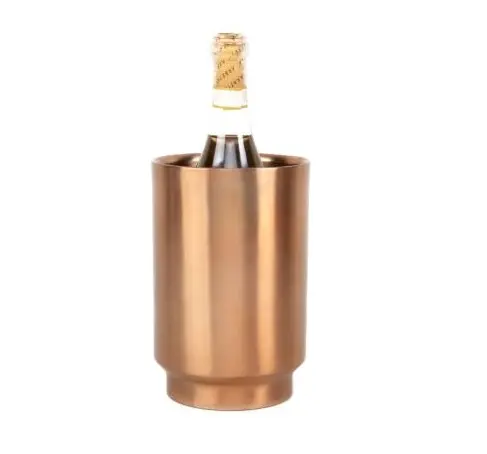 Seau isotherme pour vin en cuivre de haute qualité, matériel pour bar, vin, champagne, pour emballage à personnaliser et vente