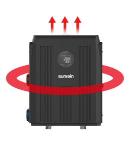 Cutomerized renkli R32 hava su yığın pompası SU ISITICI isıtma ve soğutma için wifi ile yüzme havuzu - Product Image 6
