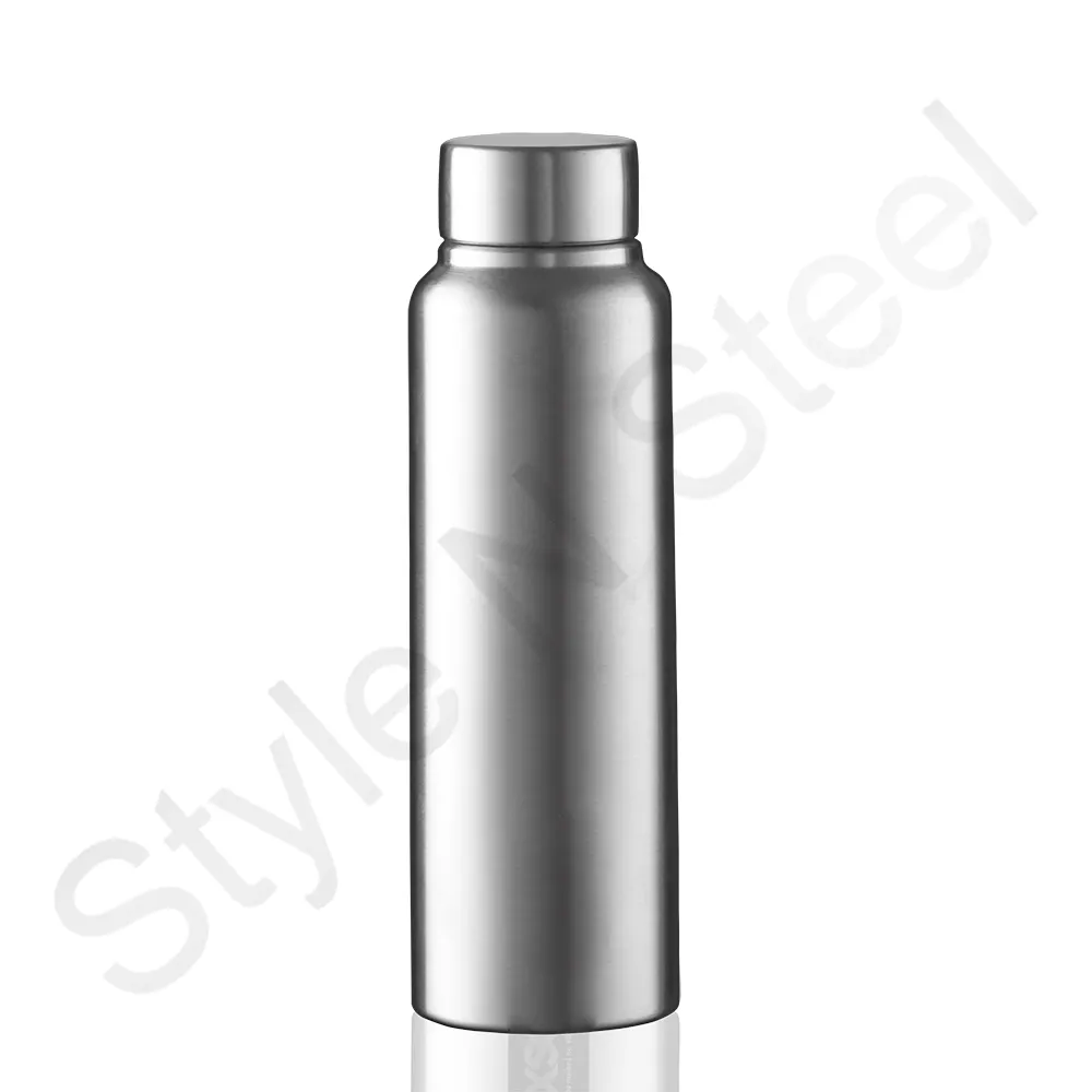 Nuevo diseño botella de agua de acero inoxidable logotipo personalizado para deporte Navidad Vintage lujo espacio cromo botella de agua de acero inoxidable