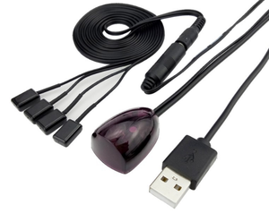 USB ИК-ретранслятор, инфракрасный дистанционный удлинитель, 1 приемник, 4 излучателя, комплект управления для усилителя, спутникового ТВ-приемника, DVD, STB - Product Image 1
