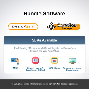 Plustek X-Cube Industrial Card <strong>Reader</strong> for Passport ID Card - OCR SDK Provide Scanner Driver License Terminal Kiosk ICAO <strong>DOC</strong> 9303 - Product Image 5
