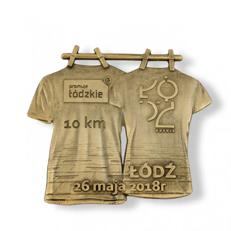 Medalla de carrera de Carnaval universitario, diseño especial, camiseta de latón personalizada, medalla de logotipo con cinta