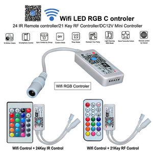 DC12V Mini Smart RGB RGBW WiFi Musik LED Controller 21Key RF Fernbedienung Für RGB RGBW LED Strip Mit IOS Android APP - Product Image 6