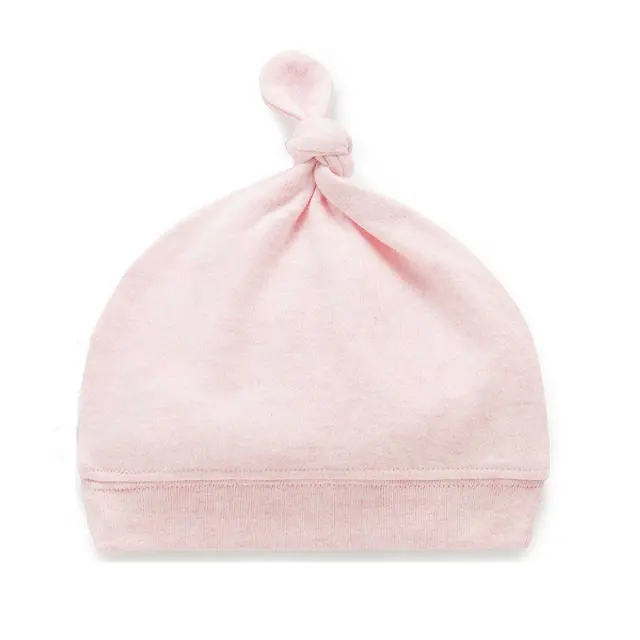 Gorro con nudo superior para bebé, gorro con nudo de lazo de algodón de alta calidad, gorro para recién nacido, envoltura para la cabeza, bebés y niños pequeños, precios al por mayor