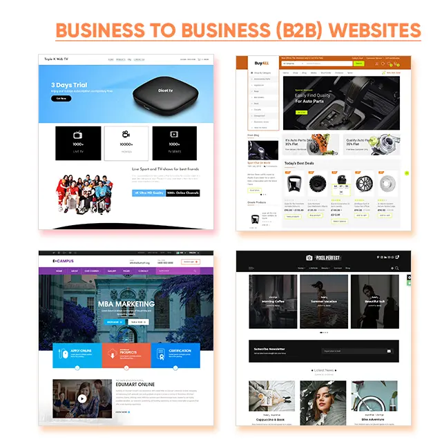 Mini sites B2C Consumidor Alibaba Websites Criar Loja Online WordPress Websites de Compras Online B2B