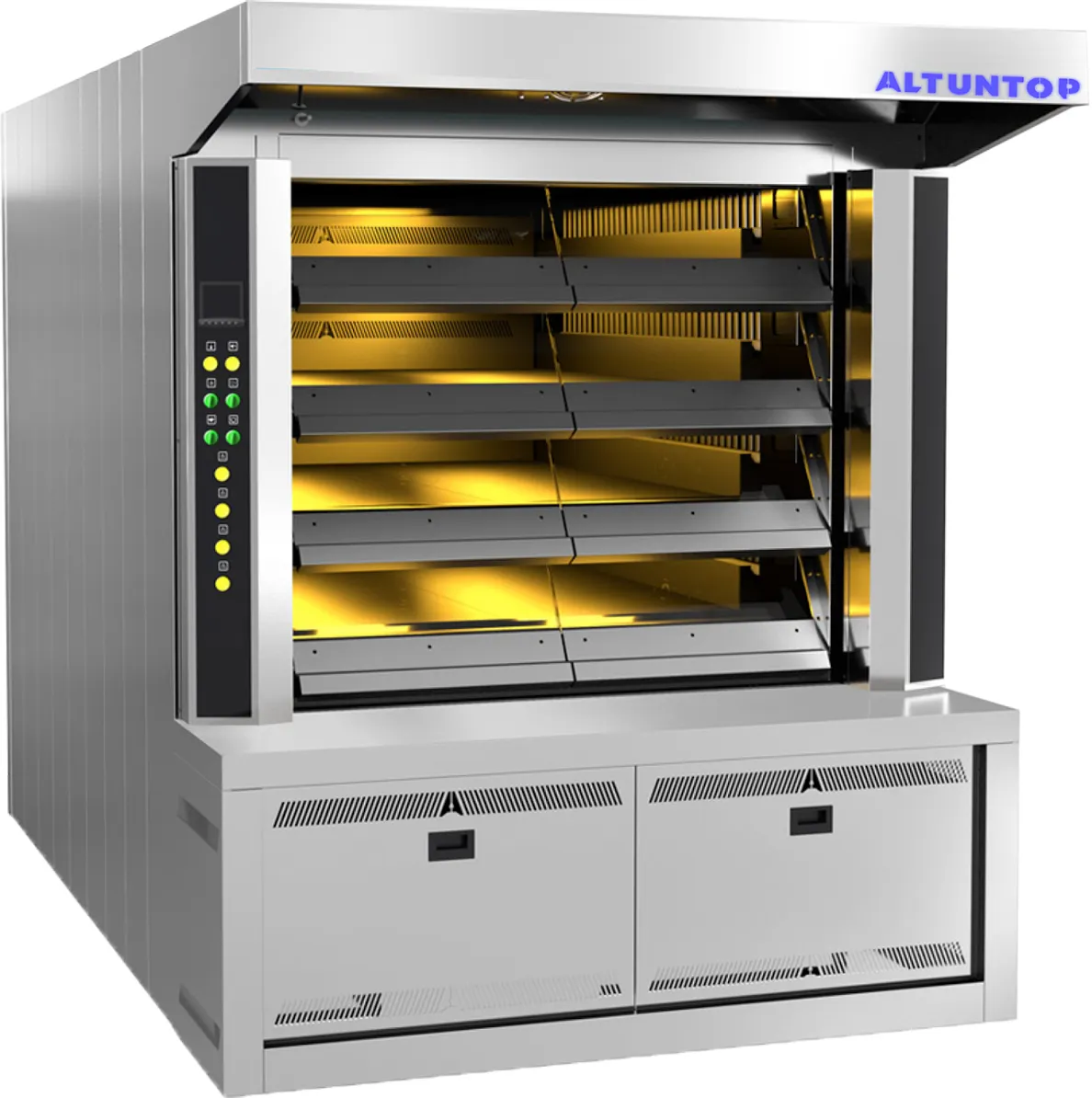 FORNO MULTI DECK INDUSTRIAL E PROFISSIONAL COM QUATRO DECKS EQUIPAMENTO COMERCIAL DE PADARIA OEM