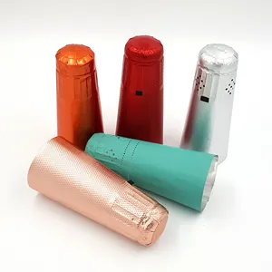 Aluminum Capsules for Champagne and Sparkling Wine - Different Designs and Colors