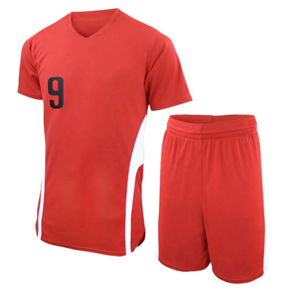 Wholesale No Logo Plain Soccer Jersey Customized Name Football Jersey Blank Soccer Uniform